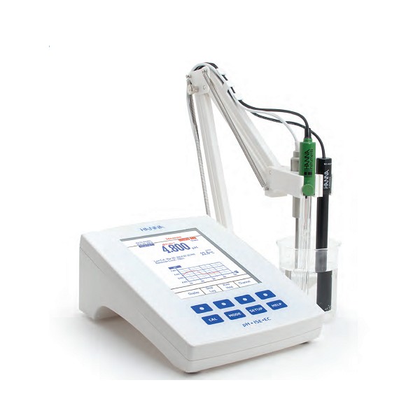 pHmetro sobremesa (pH/ ORP /ISE /Temperatura ) calibración pH/ISE (5/5 ptos), 2 canales